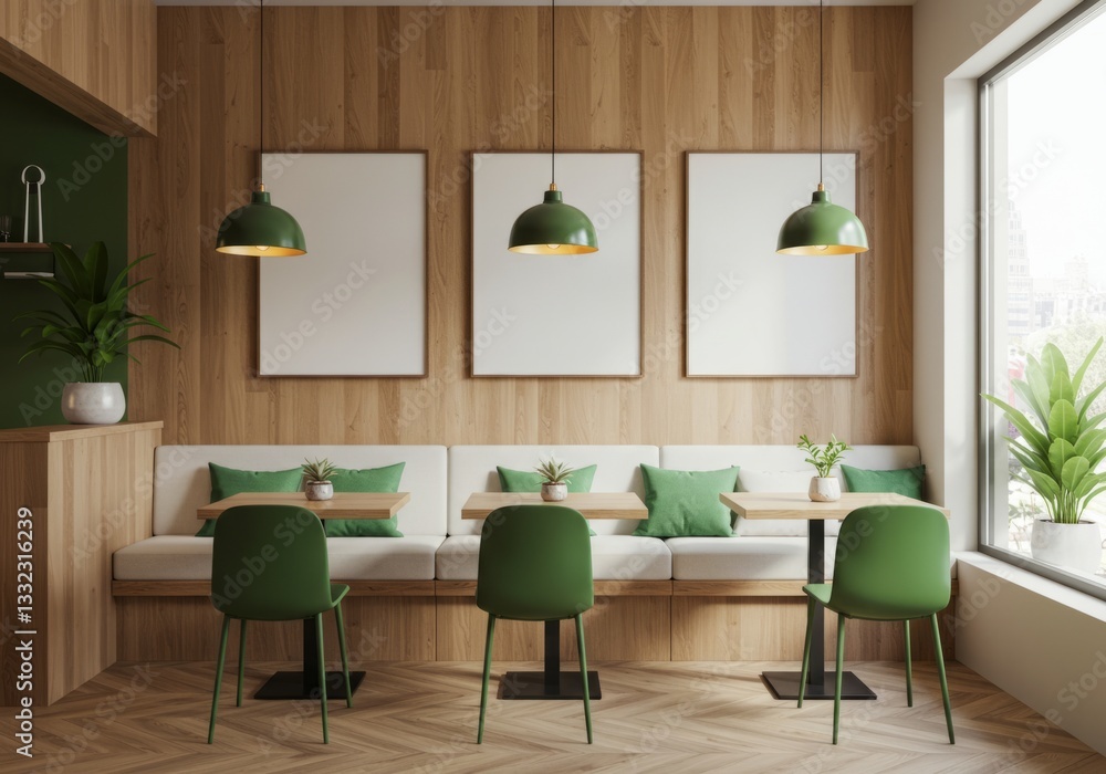 Fototapeta premium Modern Minimalist Café Interior