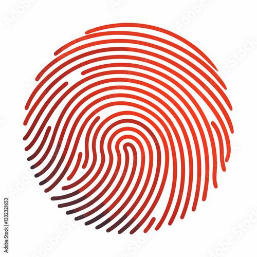 abstract fingerprint pattern with fine line art, investigation 