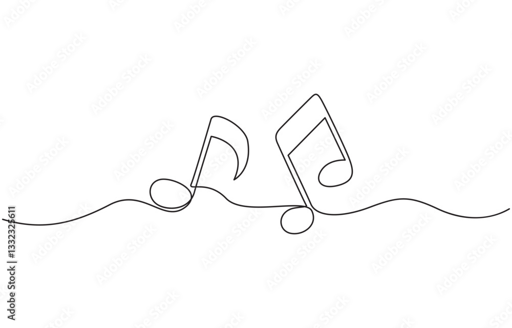 Abstract music notes song sound concept background outline icon art one sheet, Continuous one line drawing of musical note. Musical note illustration eps 10. Abstract music notes song sound concept background outline icon art one sheet, Continuous one line drawing of musical note. Musical note illustration eps 10.