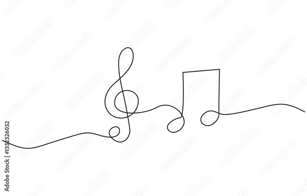 Abstract music notes song sound concept background outline icon art one sheet, Continuous one line drawing of musical note. Musical note illustration eps 10. Abstract music notes song sound concept background outline icon art one sheet, Continuous one line drawing of musical note. Musical note illustration eps 10.