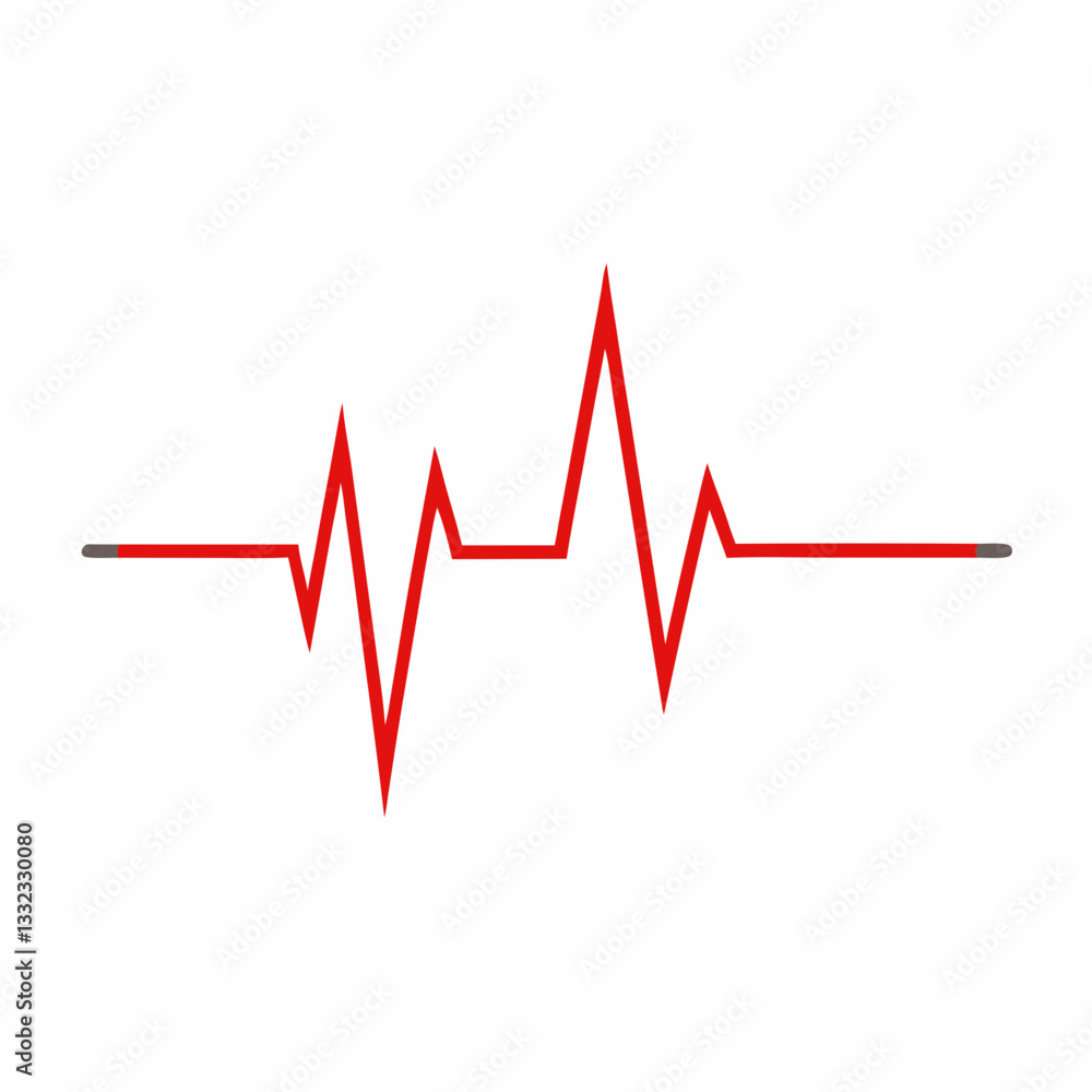 minimalist heartbeat line with smooth rhythm minimalist heartbeat line with smooth rhythm