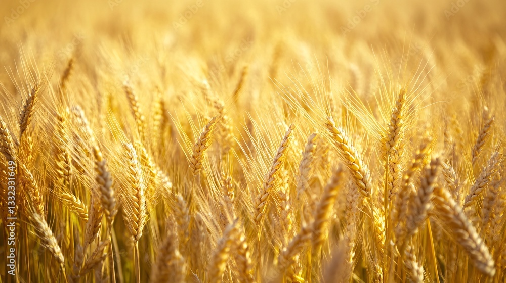 Sustainable Farming Practices in a Golden Wheat Field
