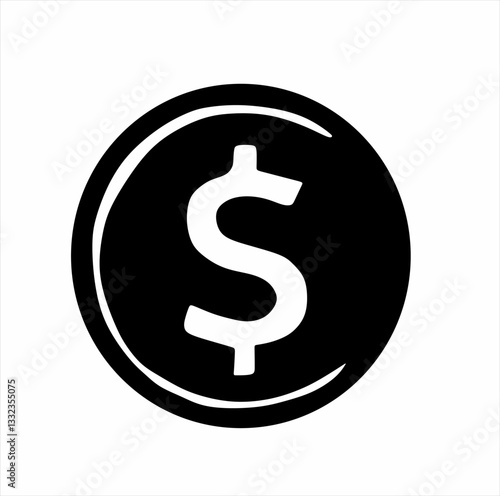 dollar icon vector illustration