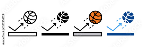 Rebound  Icon Set Multiple Style Collection