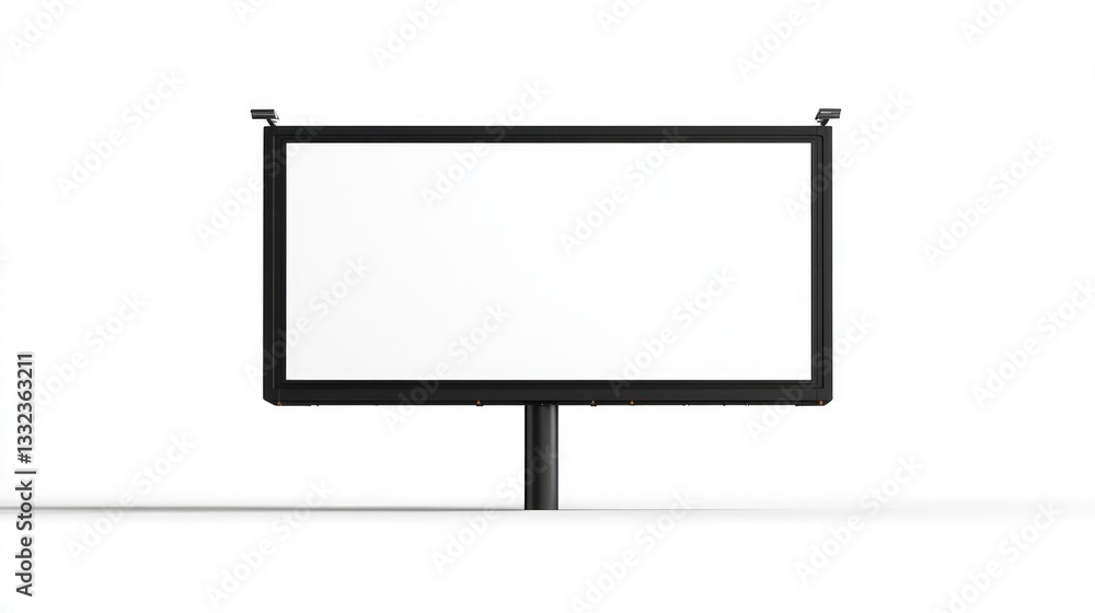 Billboard design for advertising displayed on white background Billboard design for advertising displayed on white background