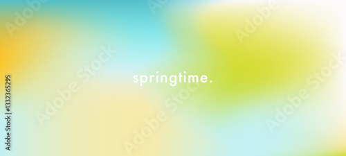 Light blue and green pastel colored gradient background. Abstract spring season blurry vector texture. Nature gradation pattern. Aesthetic bg. Vector soft horizontal backdrop for poster, cover, header