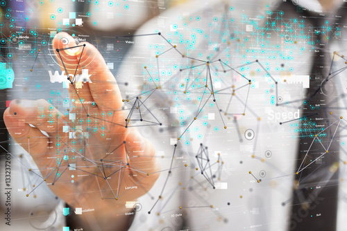 Neural network 3D illustrat...