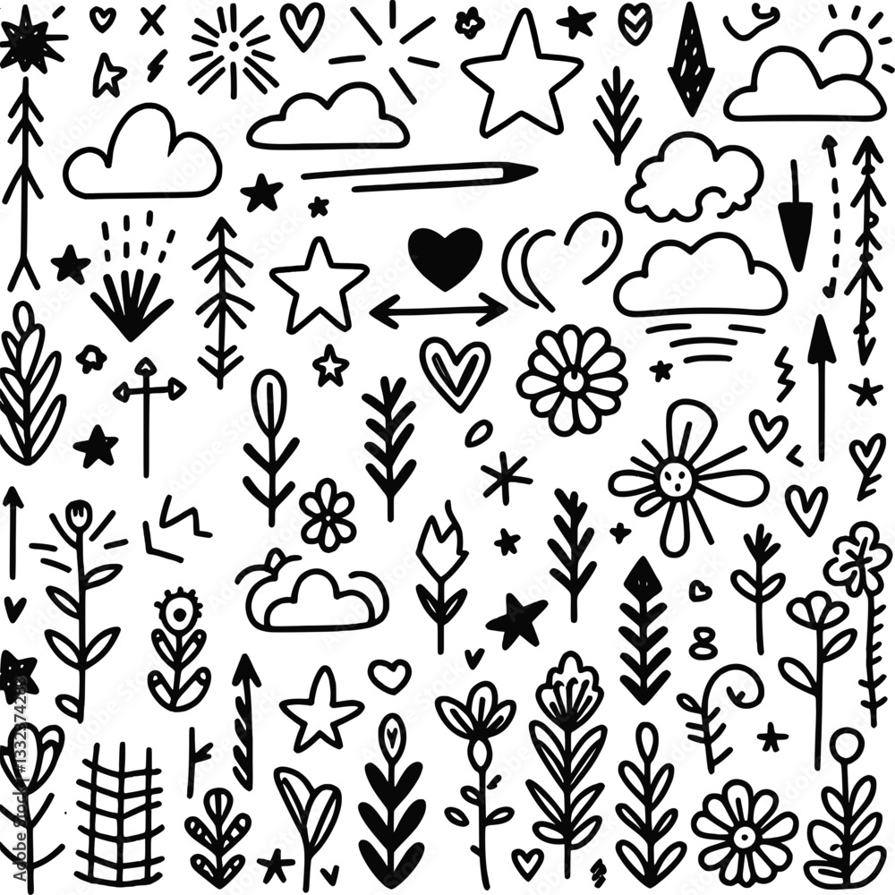 Naklejka premium seamless pattern with flowers