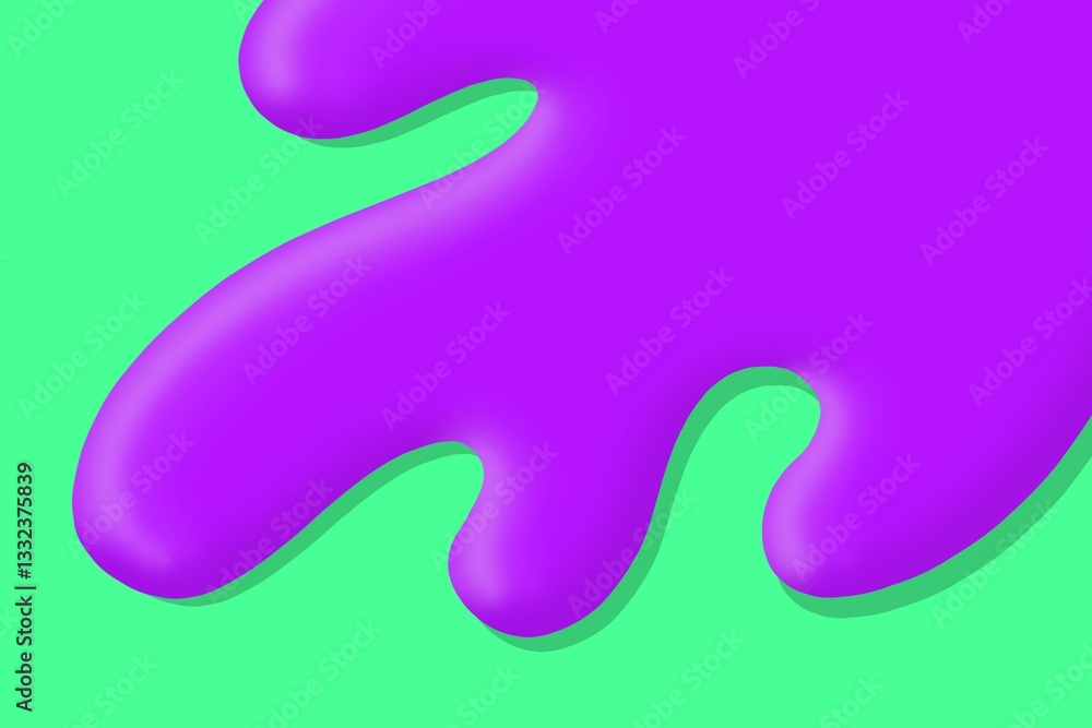 cmyk ink splashes. Purple paint splashes isolated on green background. Colorful paint splashes. Nail polish on green background. abstract liquid wave cmyk ink splashes. Purple paint splashes isolated on green background. Colorful paint splashes. Nail polish on green background. abstract liquid wave