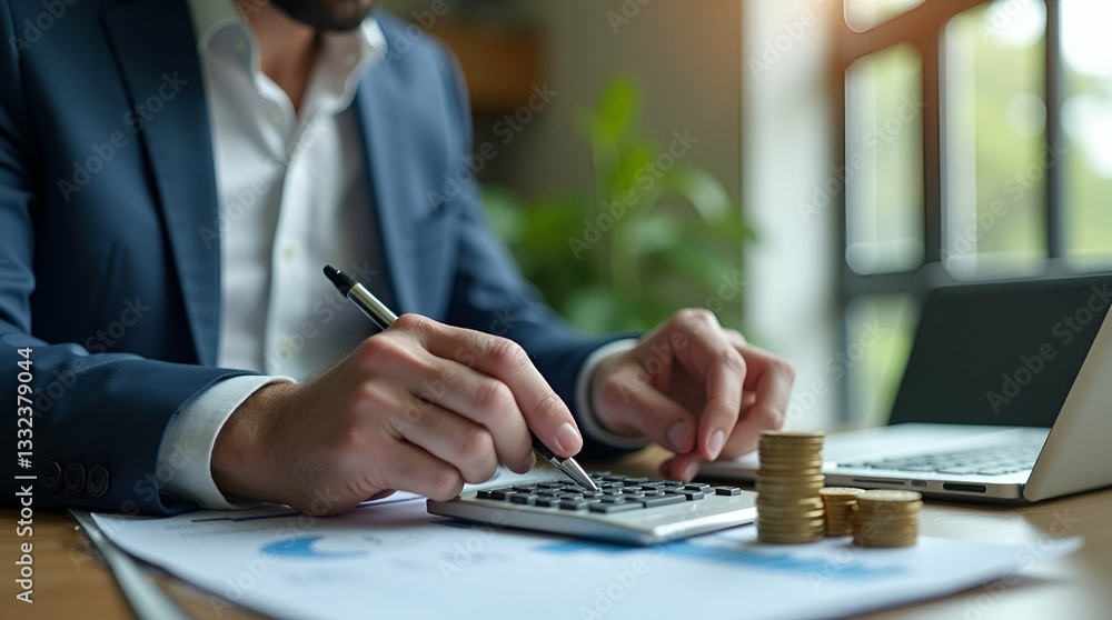 Fototapeta premium Maximize ROI: Strategic Investment & Savings for a Secure Future