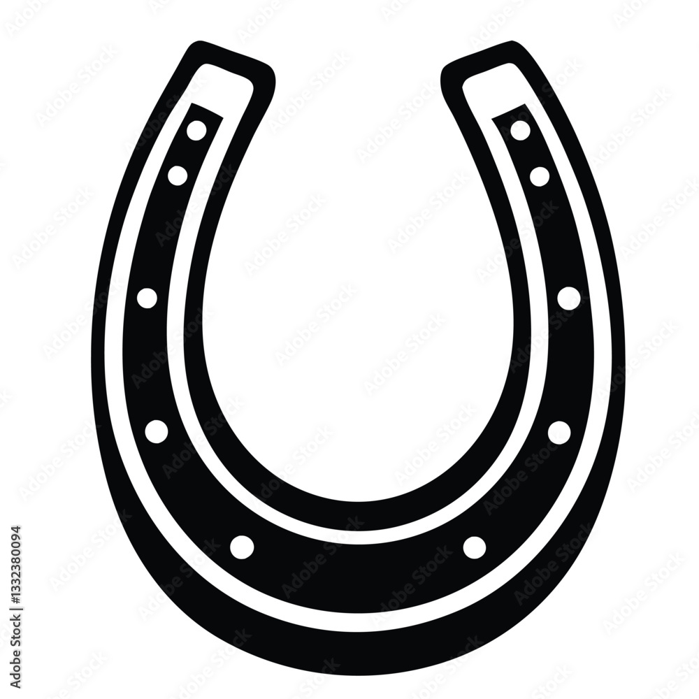 Horseshoe silhouette icon vector illustration, Lucky Horseshoe Symbol, St. Patrick’s Day Silhouette Horseshoe silhouette icon vector illustration, Lucky Horseshoe Symbol, St. Patrick’s Day Silhouette