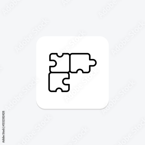 Jigsaw Puzzle, vector, pixel perfect, illustrator file