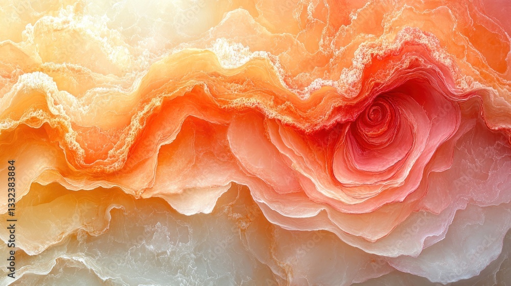 Abstract Rose in Layered Colors, Artistic Background Abstract Rose in Layered Colors, Artistic Background