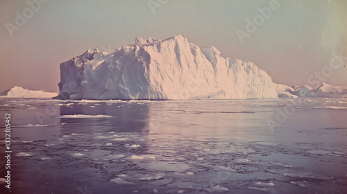Wallpaper Mural Iceberg Floating in the Ocean Torontodigital.ca