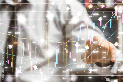 stock market graph business...