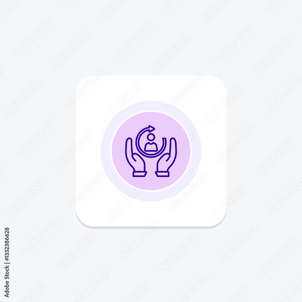 Customer Retention, vector, pixel perfect, illustrator file Customer Retention, vector, pixel perfect, illustrator file
