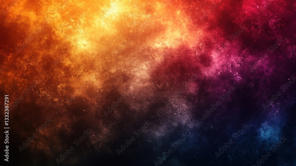 Naklejka premium Abstract space nebula background, vibrant colors, cosmic backdrop, digital art, space exploration, wallpaper, poster, graphic design