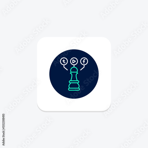 Social Media Strategy, vector, pixel perfect, illustrator file