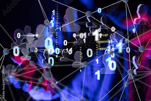 Global network. Blockchain....