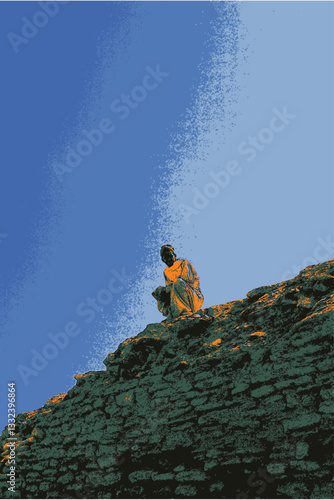 DESIERTO SAHARA EGIPTO BEDUINO CAMELLO PALMERA 