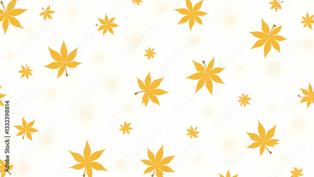 Light Toned Ethereal Maple Leaves Seamless Pattern with Airy Elements for Dreamy Designs Light Toned Ethereal Maple Leaves Seamless Pattern with Airy Elements for Dreamy Designs
