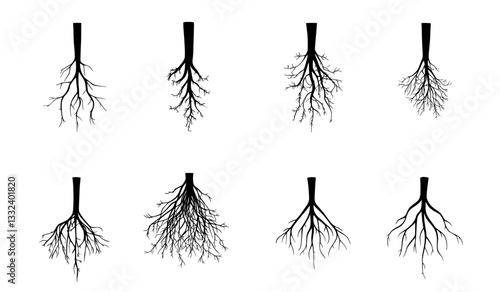 Abstract branches, a modern set depicting the neoteric trees life system