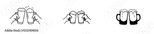 modern beer illustration