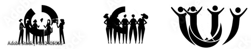 The template for the Global Community Logo Icon Elements is available, featuring a modern human logo for community and healthcare, along with an abstract community logo