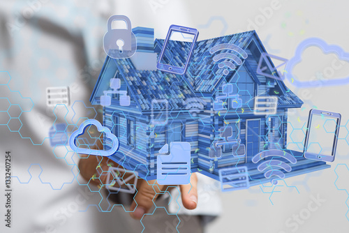 house. data Big data visual...