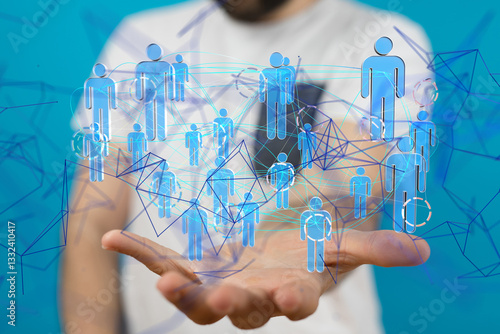 Global network. Blockchain....