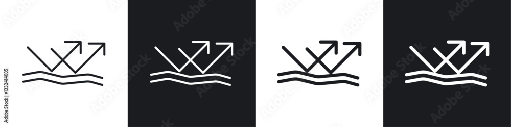 Reflect icon symbol collection on white background. Reflect icon symbol collection on white background.
