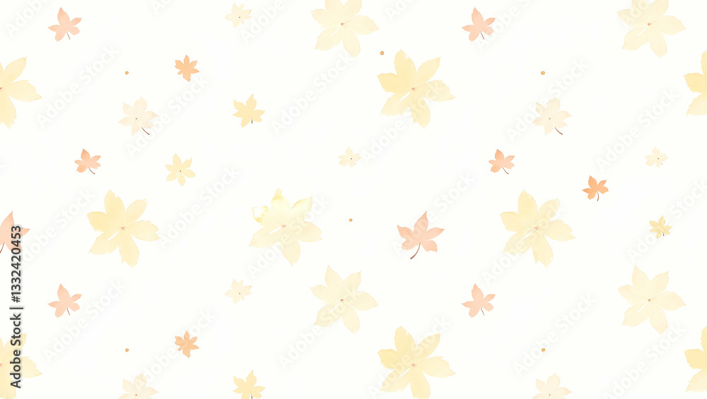 Whimsical Watercolor Maple Leaves Seamless Pattern: Playful Pastel Splashes and Drips for Creative Projects in Flat Cute Vector Illustration Style Whimsical Watercolor Maple Leaves Seamless Pattern: Playful Pastel Splashes and Drips for Creative Projects in Flat Cute Vector Illustration Style