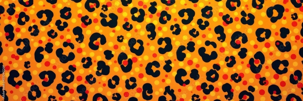 Fototapeta premium Chic little cheetah spots repeating endlessly for a stylish and modern look, trendy, pattern, abstract