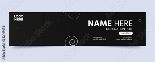 Modern LinkedIn cover photo design template