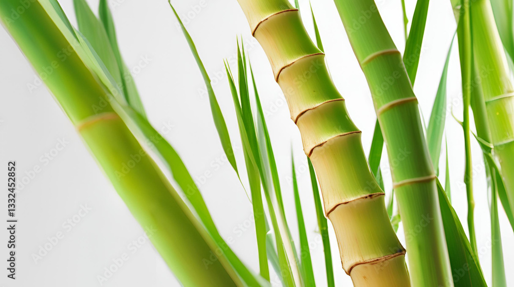 Obraz premium bamboo isolated on white background