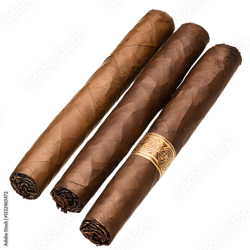 Wallpaper Mural Three cigars isolated transparent background Torontodigital.ca