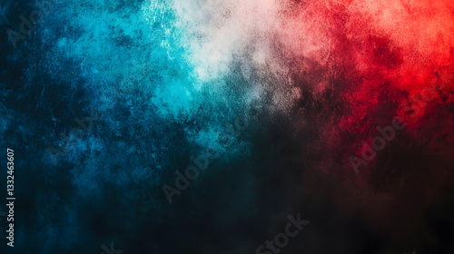 Abstract Red and Blue Grunge Texture Background