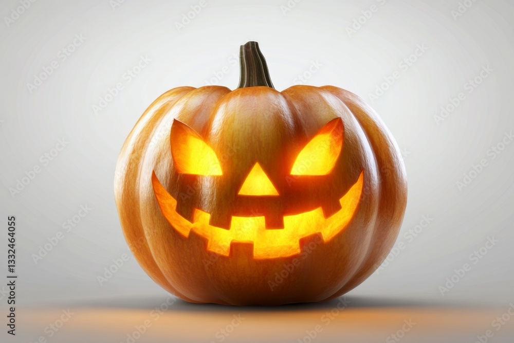 Carved halloween jack o lantern pumpkin on white background Carved halloween jack o lantern pumpkin on white background