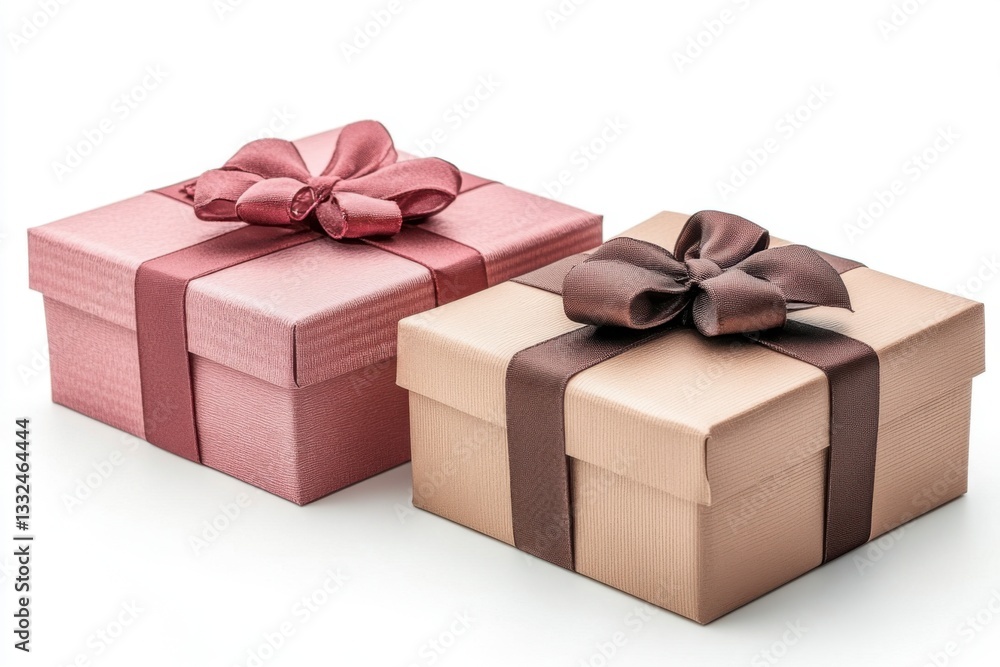 Obraz premium Christmas Gift boxes, on white background