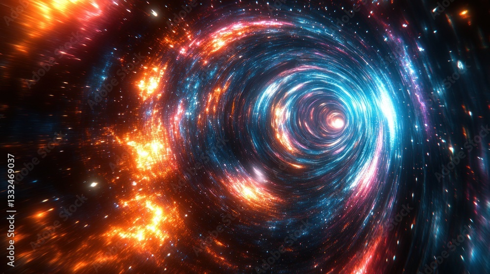 Cosmic vortex tunnel Cosmic vortex tunnel