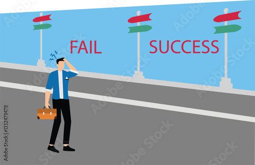 Concept of decision making and choices success in the future goal