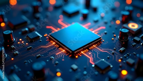 Modern Integrated Circuit Design | Close-Up of Advanced Microchip Technology