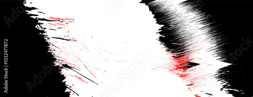 Vektor Hintergrund Rahmen abstrakt mit Rissen und Kratzern - Design Element Ebene - Überlagerung Vektorgrafik black und rot