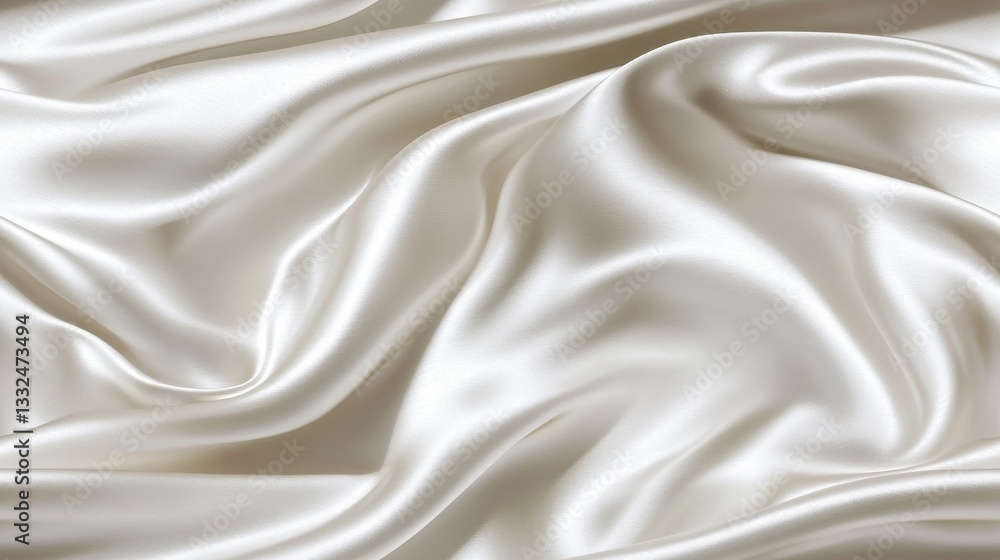 Flowing white silk fabric texture studio textile photography soft lighting close-up elegance and luxury in design Flowing white silk fabric texture studio textile photography soft lighting close-up elegance and luxury in design