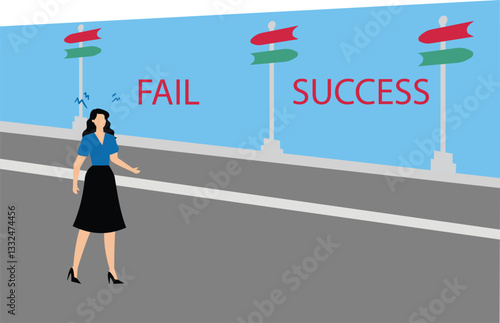 Concept of decision making and choices success in the future goal