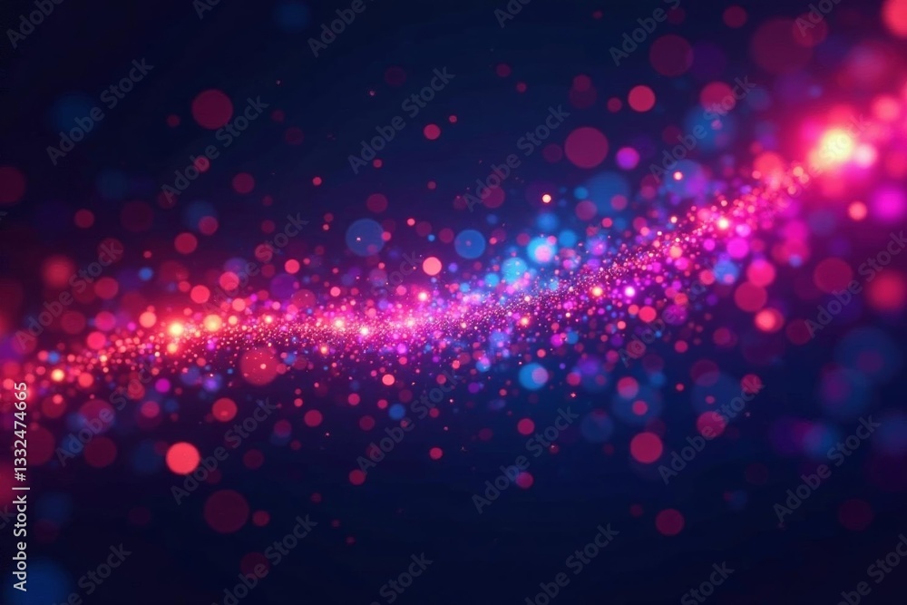 Fototapeta premium Colorful light patterns and bright sparks in abstract composition, colorful, light, abstract