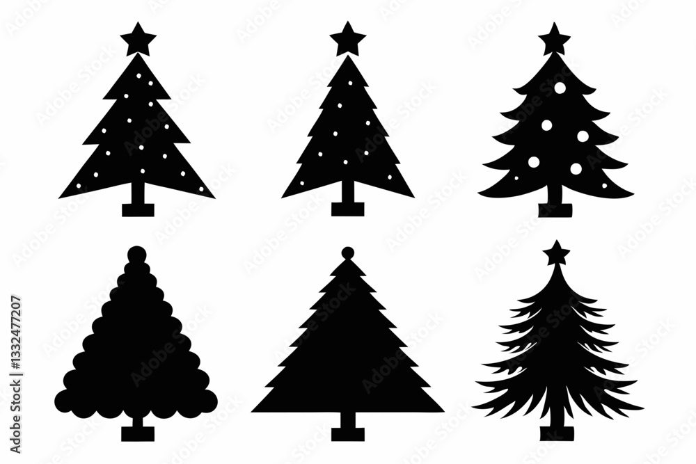 Obraz premium Christmas tree vector