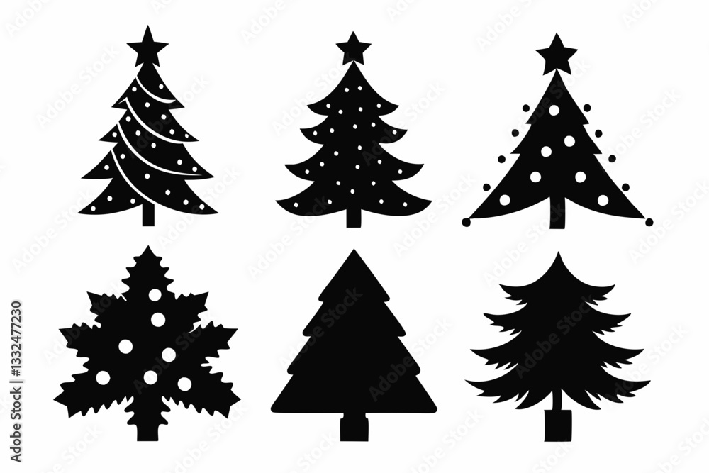 Obraz premium Christmas tree vector