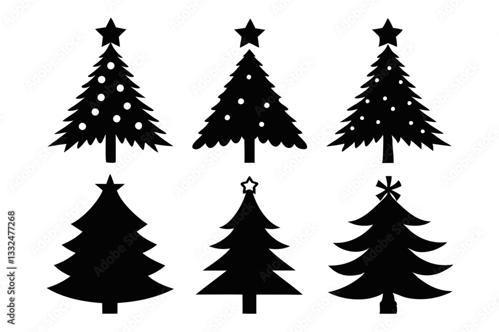 Obraz premium Christmas tree vector