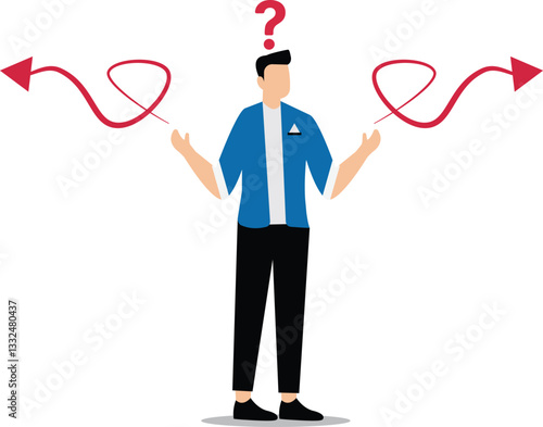 Concept of decision making and choices success in goal
